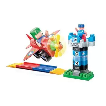 Bauer Конструктор Avia "Самолет, взлетная полоса и КДП" 746