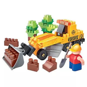 Bauer Конструктор Стройка "Грейдер" 658