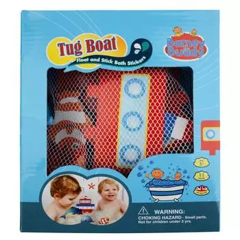BB014 Стикеры для ванны "Построй пароходик"