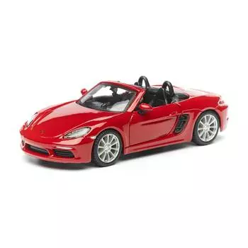 Bburago Коллекционная машинка 1:32 Street Fire Porsche 718 Boxster, красный