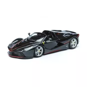 Bburago Коллекционная машинка Феррари 1:24 Ferrari LaFerrari Aperta, чёрный