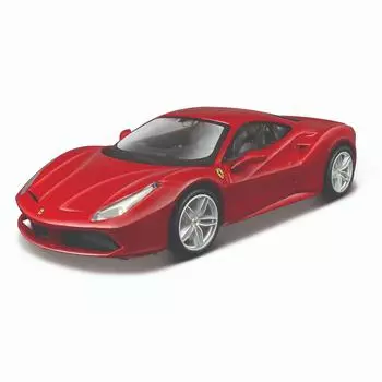 Bburago Коллекционная машинка Феррари 1:32 Ferrari R&amp;P - 488 GTB, красная
