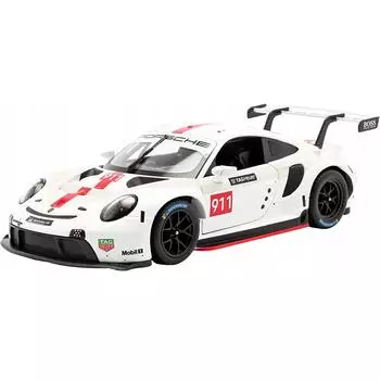 Bburago Коллекционная машинка Porsche 911 RSR GT 1:24, белая