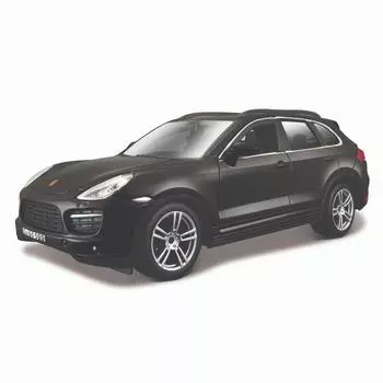 Bburago Коллекционная машинка Porsche Cayenne Turbo, 1:24, черная