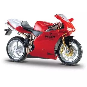 Bburago Коллекционный мотоцикл 1:18 "CYCLE DUCATI 998R", красный