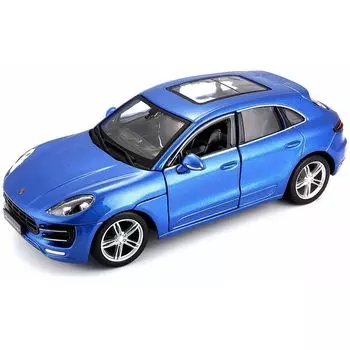 Bburago машинка коллекционная 1:24 "Porsche Macan" синий, 18-21077