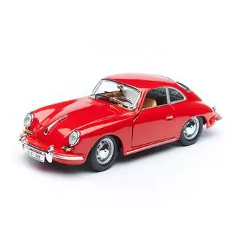 Bburago Машинка металлическая 1:24 Porsche 356B Coupe (1961), красный, 18-22079