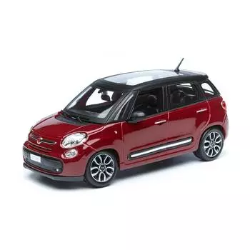 Bburago Машинка металлическая Fiat 500L, 1:24, бордовый