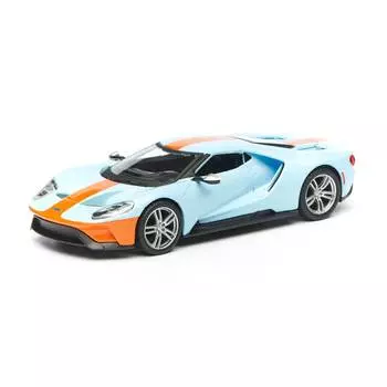 Bburago Машинка металлическая Ford GT, 1:32, голубая