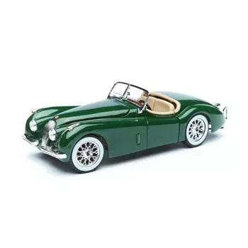Bburago Машинка металлическая Jaguar XK 120 Roadster (1951), 1:24, зеленая