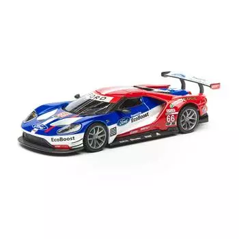 Bburago Машинка металлическая ралли 2017 Ford GT №66 Daytona, 1:32