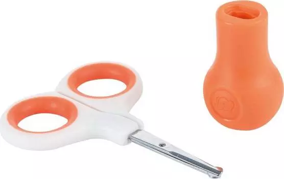 Bebe Confort Безопасные ножницы, 1+ мес., цвет коралловый