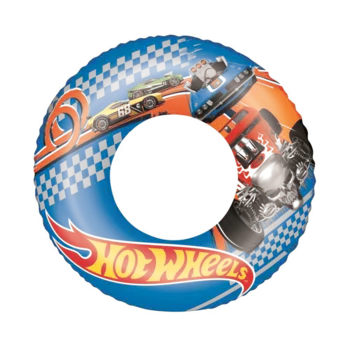 Bestway Надувной круг для плавания Hot Wheels, 3-6 лет, 56 см.
