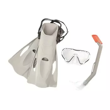 Bestway Плавательный набор "Огненная рыба", от 7 лет, размер 37-41 серый