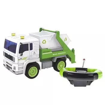 BIG MOTORS Мусоровоз на радиоуправлении WY1520B зеленый