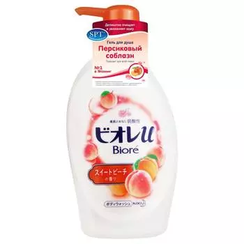 Biore Гель для душа "Персиковый соблазн", 480 мл
