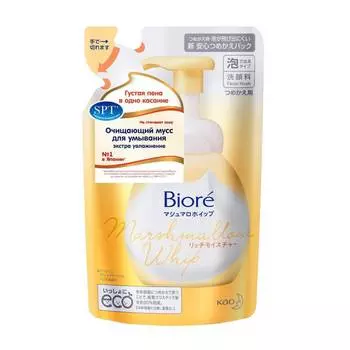 Biore Мусс для умывания "Экстра увлажнение", запасной блок, 130 мл