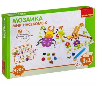 Bondibon "Мир насекомых" - мозаика 420 деталей