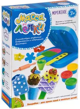 Bondibon "Мороженое" - набор с массой для лепки Bondibon | 10 предметов
