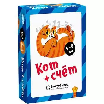 Brainy Games Настольная игра "Кот + счёт"