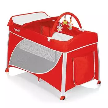 Brevi Манеж-кровать "Dolce Sogno", красный
