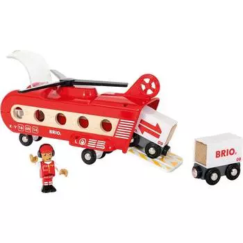 Brio Игровой набор "Грузовой вертолёт с вагонами"