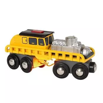 Brio Электрический ж/д вагончик с грузом "Мастерская"