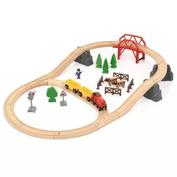 Brio Набор железной дороги "Поездка по сельской местности с мостом"