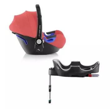 Britax Roemer Автокресло Baby-Safe i-Size + база FLEX Coral Peach, коралловый