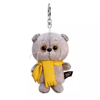 Budi Basa Брелок с мягкой игрушкой "Кот Басик в шарфике", 12 см