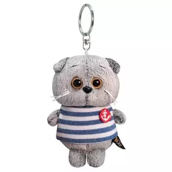 Budi Basa Брелок с мягкой игрушкой "Кот Басик в тельняшке", 12 см