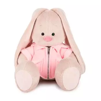 Budi Basa "Зайка Ми в розовой меховой курточке" мягкая игрушка, 18 см