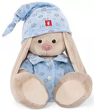 Budi Basa Игрушка мягконабивная Зайка Ми в голубой пижаме, SidS-071, 18 см.