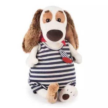 Budi Basa Мягкая игрушка Бартоломей в комбинезоне в полоску, 27см