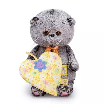 Budi Basa Мягкая игрушка Басик Baby с желтым сердечком, 20 см
