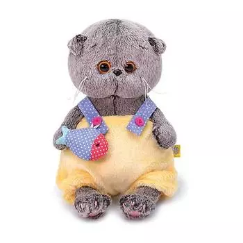 Budi Basa Мягкая игрушка Кот Басик Baby в меховом комбинезоне, 20 см