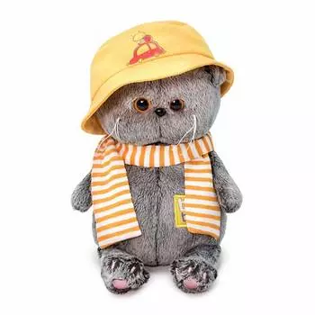 Budi Basa Мягкая игрушка Кот Басик Baby в панамке, 20 см