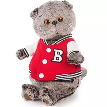 Budi Basa Мягкая игрушка Кот Басик в клубной куртке, 22 см