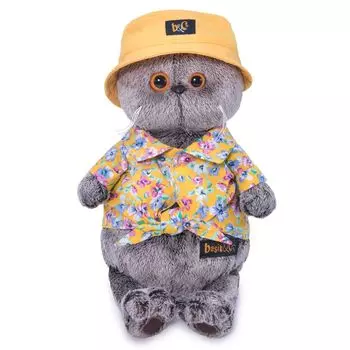 Budi Basa Мягкая игрушка Кот Басик в панаме, 30 см