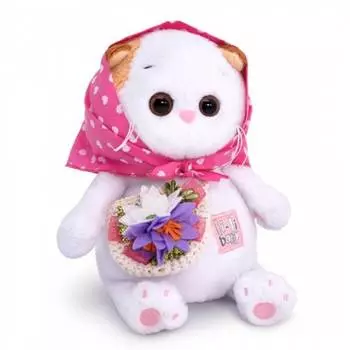 Budi Basa мягкая игрушка Ли-Ли BABY в косыночке и с корзинкой, 20 см.