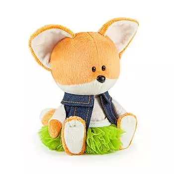 Budi Basa Мягкая игрушка Лисичка Лика в юбке и безрукавке, 15 см