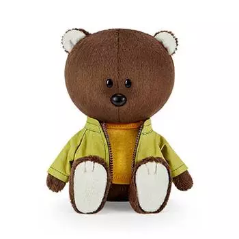 Budi Basa Мягкая игрушка Медведь Федот в оранжевой майке и курточке, 15 см