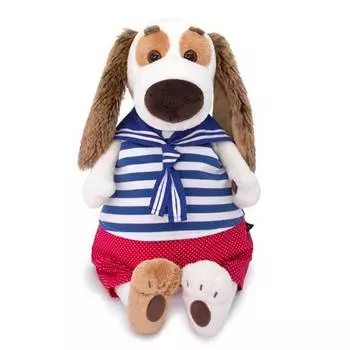 Budi Basa Мягкая игрушка Собака Бартоломей в морском костюме, 27 см