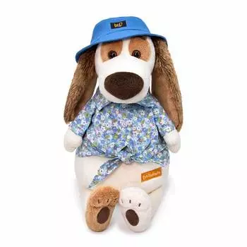 Budi Basa Мягкая игрушка Собака Бартоломей в панамке, 27 см