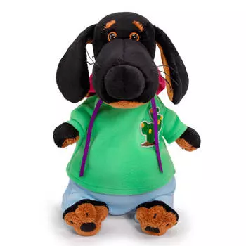 Budi Basa Мягкая игрушка Собака Ваксон в толстовке, 25 см