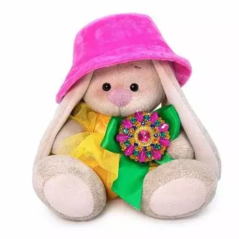 Budi Basa Мягкая игрушка Зайка Ми Лимонный цитрин, 15 см