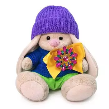 Budi Basa Мягкая игрушка Зайка Ми Сияющий лазурит, 15 см