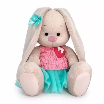 Budi Basa мягкая игрушка Зайка Ми в юбке и вязаном жилете, 23 см.