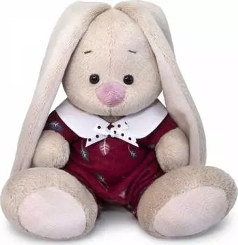 Budi Basa мягкая игрушка Зайка Ми в комбинезоне с листочками, 15 см.