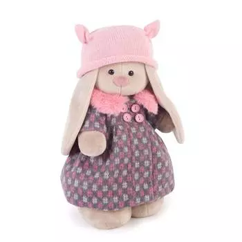 Budi Basa Мягкая игрушка Зайка Ми в пальто и розовой шапке, 25 см